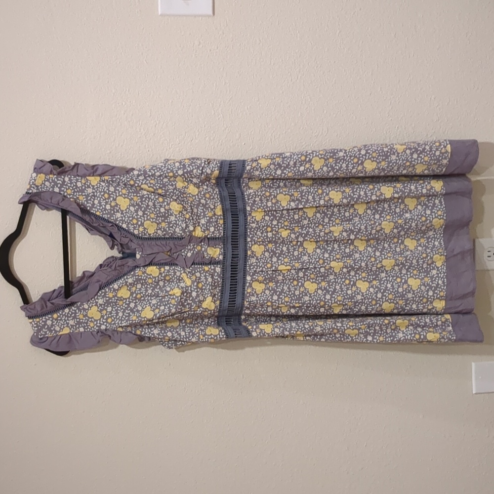 Disney Beauty & the Beast light Purple and Yellow Floral Dress